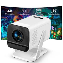 PG310 4K Android Projector 300 ANSI WiFi6 BT5.4 Short Throw Portable Mini for Home CinemaTheater Outdoor Projetor PK HY320 Mini