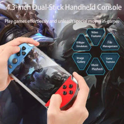 Portable X7/X7 Plus/X12/X12 Plus video game console, 4.3/5.1/7.1-inch HD screen, game player, over 10,000 classic games built in