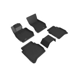 3D Mats USA Floor Made of Rubber Black Molded Liner, Front & Rear, 3-year limited warranty L1MB14801509