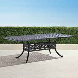 Carlisle Rectangular Cast-top Dining Table in Onyx Aluminum - Frontgate