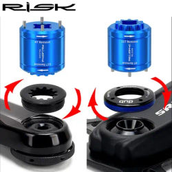 RISK Bike 2-in-1 Crank Cover Removal Tool Bicycle Crankset Cap Remover Extractor Installation Tools For DUB 11T XTR M9100