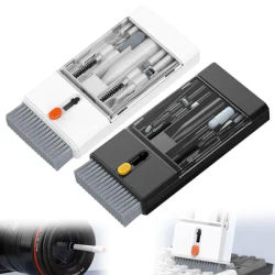 Kit di pulizia multifunzionale 22 in 1 Spazzole per pulizia tastiera per iPhone AirPods Tablet Schermo Set di strumenti per spazzole per pulizia computer