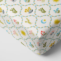 Desert Meadow Fitted Crib Sheet - Standard