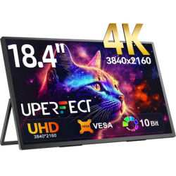 UPERFECT UBox T118 18.4 Portable Monitors 4K Gaming Displays 60Hz USB C HDMI For PS5/4 Switch Laptop PC Mac Xbox Extend Screen