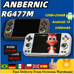 ANBERNIC RG 477M Video Gaming Player Handheld Game Console 4.7" LTPS In-Cell Multi-touch Screen Android 14 Al Assistant RG477M