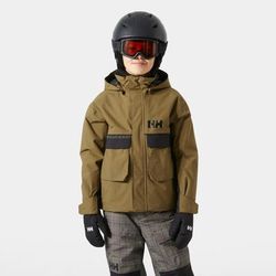 Helly Hansen Juniors' Powder LT Jacket Brown 10