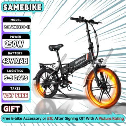 SAMEBIKE Electric Bicycle 20LVXD30-II 350W Motor 48V10.4AH Battery City Convenient E-Bike 20 In 1.95 Tire Folding Electric Bike