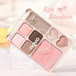 Novo 8Color Eyeshadow Palette Silver Pearlescent All-in-One Highlighter Long Lasting Shimmer Eyeshadow Makeup Eye Shadow Palette