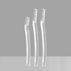 3-Pack Multipurpose Professional Eyebrow Razor Trimmer Set - Manual Facial Hair Removal Shaver, Exfoliating Dermaplaning Tool