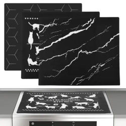 Tapis de protection de plaque de cuisson à Induction en Silicone, couverture anti-rayures pour table de cuisson à Induction, tapis de cuisinière électrique polyvalent, protection contre les rayures