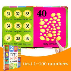1-100 Number Book Libros Manga Anime Coloring Books Preschool Learning Improves Children's Identification Skills Educational Toy