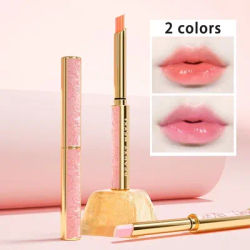 Peach Color-Changing Lipstick Waterproof Color Lipstick Temperature Lip Balm Moisturizing Nourishing Long Lasting Smooth Natural