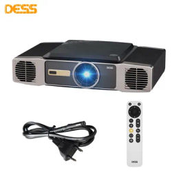 DESS Full HD 1080P Smart Projector For Movies Android WiFi 6 Home Theater Beamer Auto Focus Proyector Meeting Video With Stand
