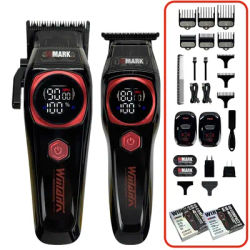 WMARK 8004 8204 Professional Electric Hair Clipper KIT Hair Trimmer Brushless Motor 9000RPM with Base DLC Blade Barber Machine
