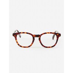 J.McLaughlin Women's Lana Readers in Tortoise Dark Brown, Size 2.5