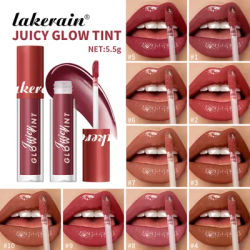 Lakerain Lip Glow Tint Juicy Lip Gloss Long Lasting Moisturizing Smooth Juice Lipstick Waterproof Lips Skin Care Cosmetics