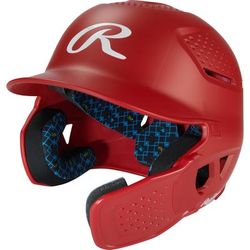 Rawlings RX2 Reverse Matte Senior Batting Helmet Scarlet