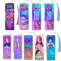 Kpop Demon Hunters Huntrix Cartoon Bookmarks Anime Cute Stationery for Kpop Fans & Book Lovers, School Supplies Page Markers