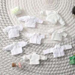 New Fashion Doll Shirt Leggings 8 Styles White Doll Clothes Doll T-shirt Tops 1/11 ob11 Dolls/1/12 Bjd Dolls