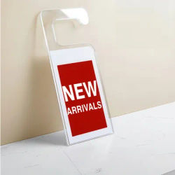 Acrylic Hanger Tags - Customizable Design For Clothing Stores, Transparent Color Display Signs, Shop Decoration