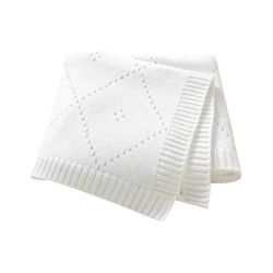 Couvertures pour bébé pour nouveau-né, garçons et filles, 90x70cm, en coton tricoté, literie pour poussette, lange d'emmaillotage, couettes à carreaux, tapis pour tout-petits