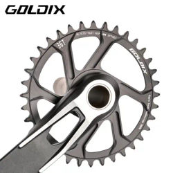 GOLDIX Ultralight Bicycle Chainring 0/3/6mm Offset Wide Narrow Teeth 30/32/34/36/38T 3Bolt for Sram Single Disc Bicycle Crankset