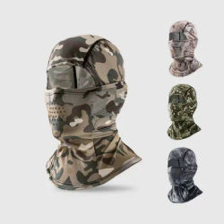 Masque de Camouflage, cagoule de cyclisme, couverture complète, casquette en Lycra à séchage rapide, Protection solaire d'été Ultra UV, Ski en plein air, chasse