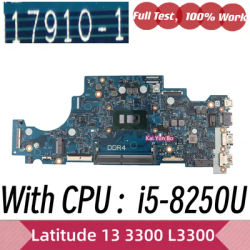 For Dell Latitude 13 3300 L3300 Laptop Motherboard CN-0CMRW8 CMRW8 0CMRW8 17910-1 Notebook With I5-8250U CPU DDR4 Mainboard