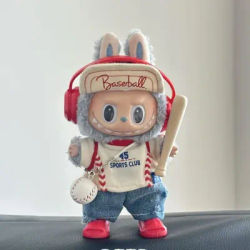 Baseball Outfit Set For Labubu Baseball Outfit Set Cute Baseball Shirt Cap High Quality Fabric Gift for Kids Doll Accessories