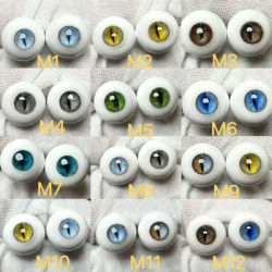 8/10/12/14/16/18mm Doll's Eyes for 1/8 1/6 1/4 1/3 Bjd Doll Plaster Eyeball Handmade Girl Toys Dress Up Gift Oll Accessories