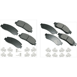 Akebono Brake Pad Set, Front and Rear, limited warranty SET-AKACT1333B-B