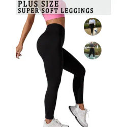Plus Size Super Soft Sport Leggings For Women No See Through Workout Running Yoga Athletic Leggings RUNNING
