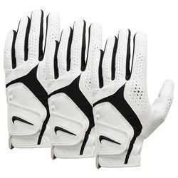 Nike Men's Dura Feel X Regular Fit Golf Glove - Left Hand - 3 Pack White/Black