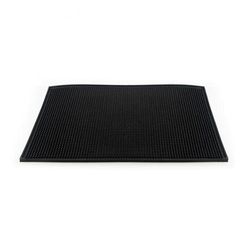 ABC Pro BARM-04 Rectangular Bar Mat - 18" x 12", Rubber, Black