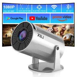 XBJ 4K Android 11 Portable Projector , BT5.0 Wifi6, LED Portable Projetor for Home Cinema Outdoor Mini Projector
