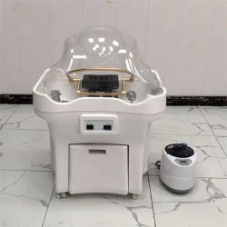 2025 Newest Minimalist Mobile Hair Salon Shampoo Chair with Water Circulation Spa Furniture Beauty Head Massage Salon Equipment