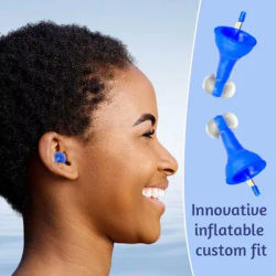 Multifunctional Inflatable Earplugs Portable Noise Cancelling Earplugs With Newest Design Soft Silicone Travel Accessories