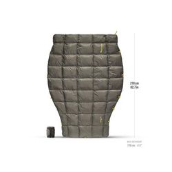 Sea to Summit Ember Down Quilt 45F/7C Sleeping Bag Long Beluga Black Long S2214