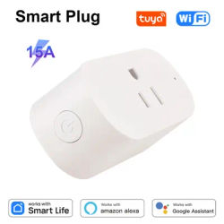 Tuya Smart Plug US Standard 15A WiFi Outlet Works With Alexa Google Assistant APP Remote Control