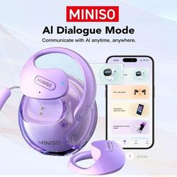 MINISO X15PRO Translation Earphones Wireless Headset black