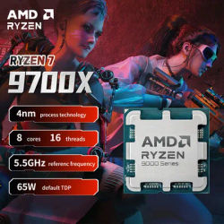 AMD Ryzen 7 9700X L3=32M 3.8GHz 8-Core 16-Thread R7 9700X Gaming Processor 65W 4NM DDR5 Socket AM5 No Fan