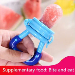 3 PCs Baby Fruit and Vegetable Teether Food Supplement Bite Le Silicone Baby Feeding Tableware