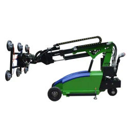 800kg Motorized Glazing Robot with Electric Vacuum Suction Cup for Lifting Glass Marble Sheet Metal Boards 5m Lifting Height