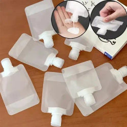 10-50pcs 30/50/100ml Refillable Packaging Bags Travel Essentials Lotion Cosmetics Shampoo Shower Gel Portable Bags Makeup Fluid
