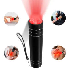 Profession Red Blue Light LED Physiotherapy Flashlight Canker Sore Treat Devices Light Therapy Devices Lip Nose Ears Body Muscle