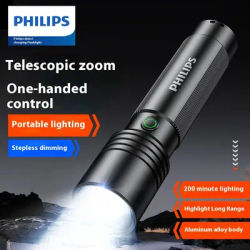 Philips SFL2146 lampe de poche LED haute puissance avec 4 modes d'éclairage lampe LED Rechargeable Portable pour les lumières de Camping en plein air