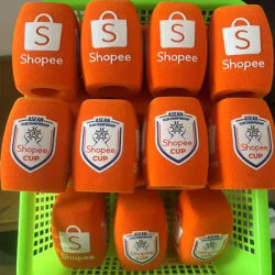 1 Piece Customize Logo For Square Foam Windscreen Mic Foam Covers Windshields Pop Filter For Handheld Interview Microphone