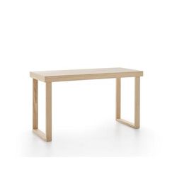 Scrivania in legno massello naturale, colore naturale, 100x50x75 cm