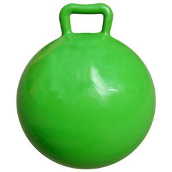 Pure Color Inflatable Bouncing Ball Kids Jumping Hop Ball with Handle for Adults Children Exercise Toy