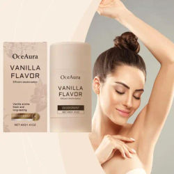 OceAura Vanilla Deodorant for Women Antiperspirant Body Odor Remover Moisturizing Skin Refreshing Vitamin E Armpit Deodorant 40g